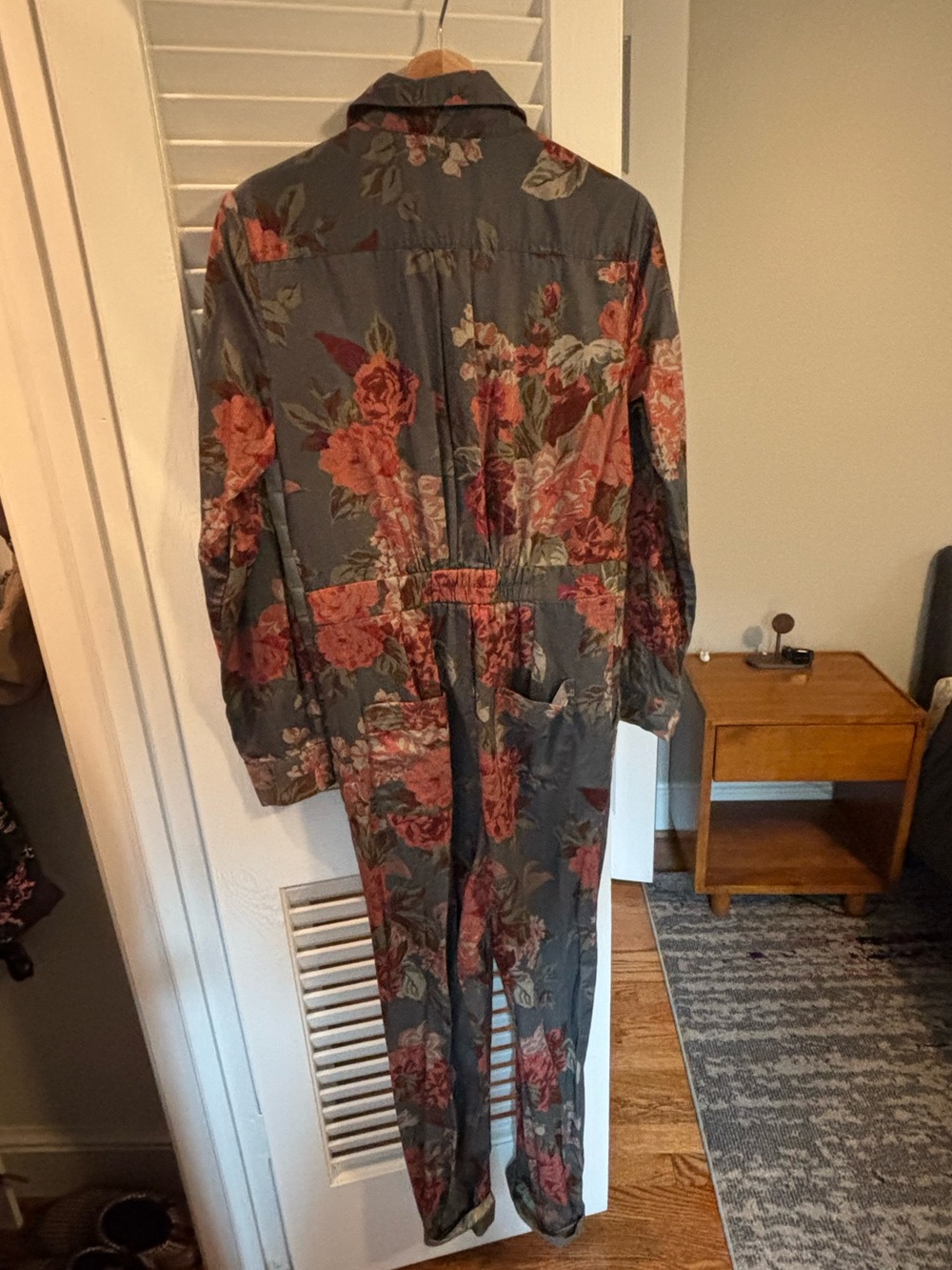 Fiona Floral Utility Jumpsuit Coverall Anthropologie - Picture 5 of 8